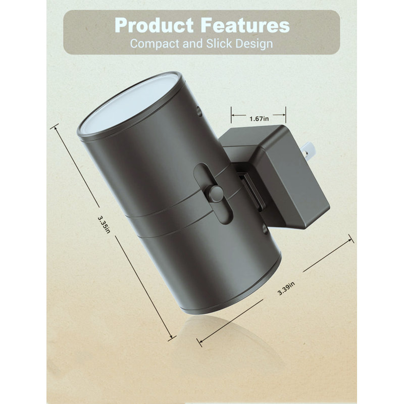 thumbnail image 2 of 2 Pack Plug-in Wall Lamps - Dimmable LED Desk Lamps With Flexible Gooseneck For Bedroom & Office 2 of 10